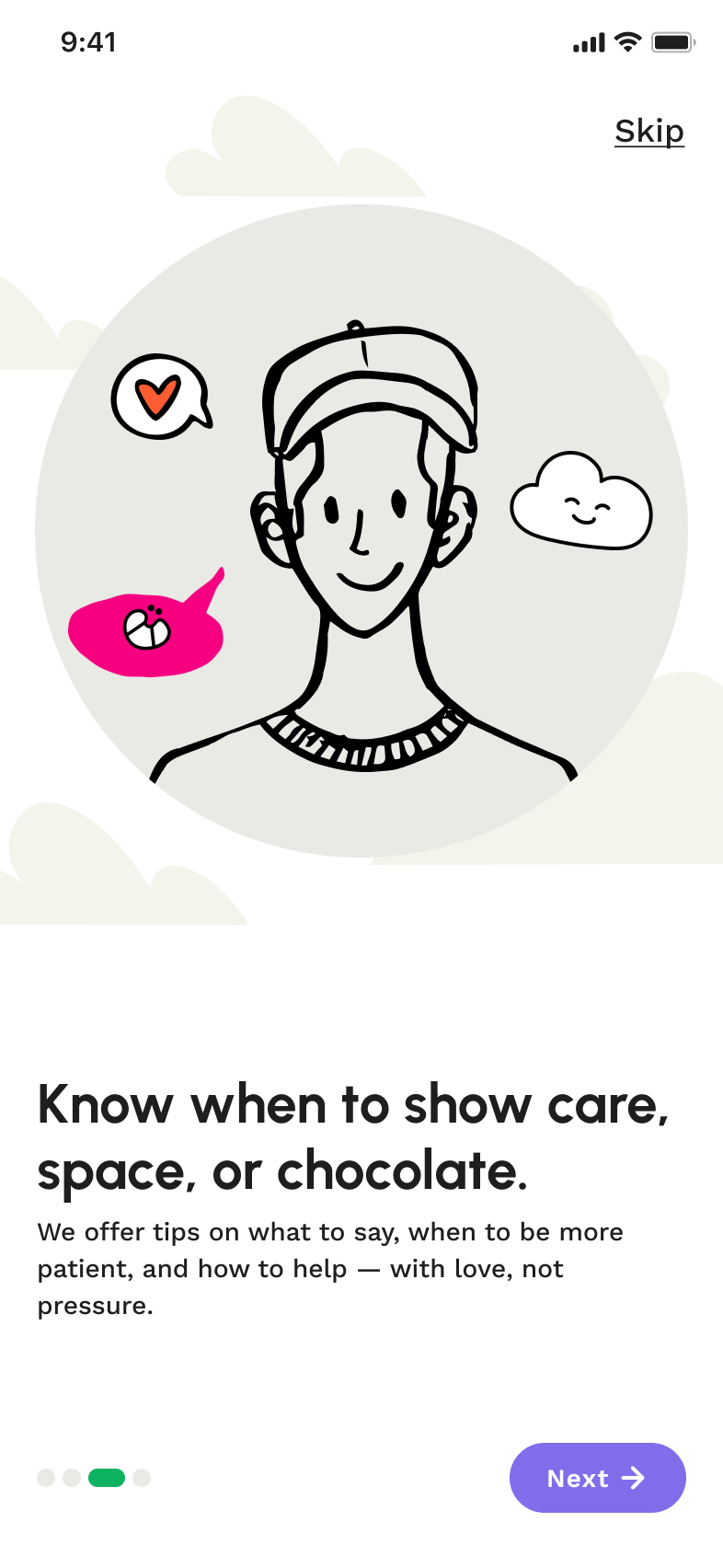 Know when to show care